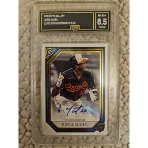 2021 Topps Gallery Rookie Auto Jorge Mateo #‎ RA-JMA Baltimore Orioles RC #23/25